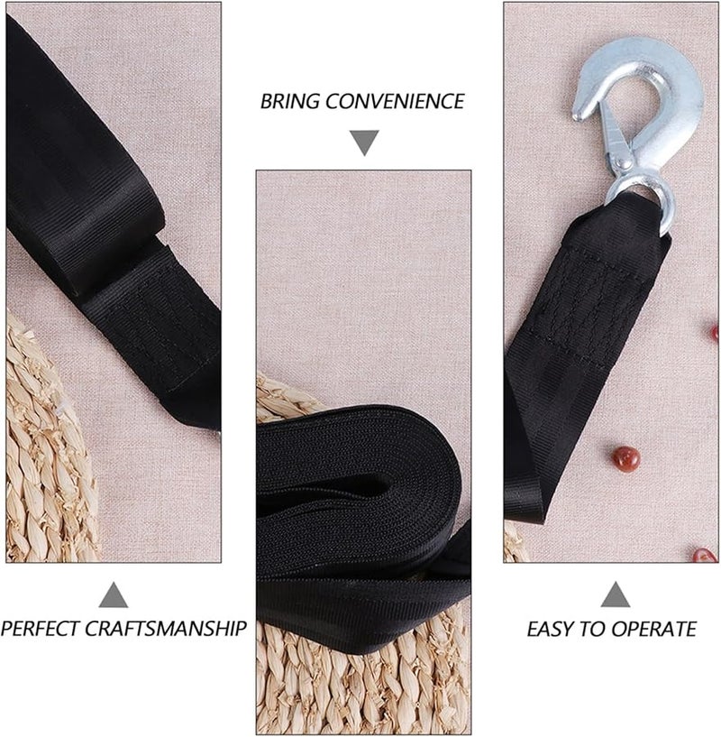 Heavy Duty Winch Strap 500X4 7X0 5CM for Trailers Boats Trucks RVs with Hook - Image 5