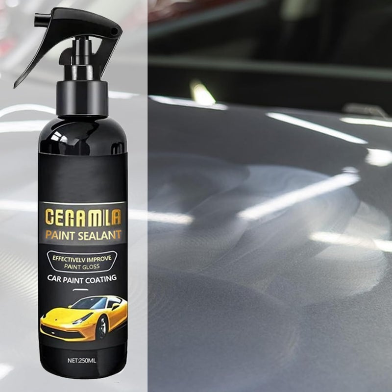 Car Wax Ceramic Coating,Hydrophobic Detailing Restorer | 250ml Dust-Proof Car Cleaning Agent - for Truck Vehicle Sedan Scooter SUV RV Motorcycle Outdoor Garage Road Trip - Image 3