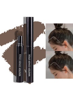 JOVIALITY Hairline Powder Hair Root Touch Up,Hair Filler Volumizing Powder Fill In Receding Hair Lines Bald Spots Wide Parts Forehead Side,Hairline Finishing Stick Sweatproof For Women Men (Coffee)  - Image 1