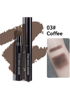 JOVIALITY Hairline Powder Hair Root Touch Up,Hair Filler Volumizing Powder Fill In Receding Hair Lines Bald Spots Wide Parts Forehead Side,Hairline Finishing Stick Sweatproof For Women Men (Coffee)  - Image 2