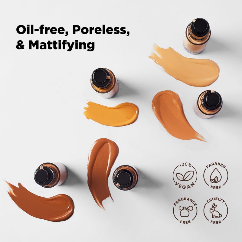 Black Opal BLK/OPL TRUE COLOR Pore Perfecting Liquid Foundation, Nutmeg â€” enriched with Vitamins C & E, paraben-free, fragrance-free, cruelty-free - Image 4