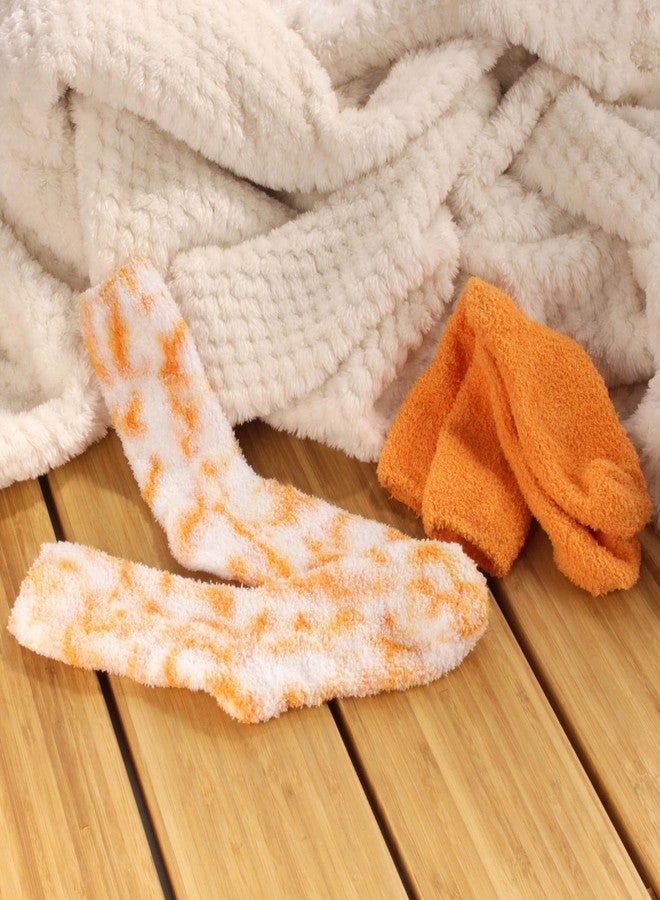 بامبو إم إن جوارب نسائية من بامبو إم إن، دافئة وناعمة، بنقشة ربطة العنق الملونة والمرحة - لون القطيفة - مقاس كبير جدًا - زوجان - Image 5