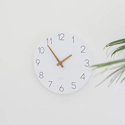 mooas Flatwood Wall Clock, Analog Wall Clock, Silent Non-Ticking 12 inch Modern Wall Clocks Battery Operated for Office, Home, Bathroom, Kitchen, Bedroom, School, Living Room - Image 3