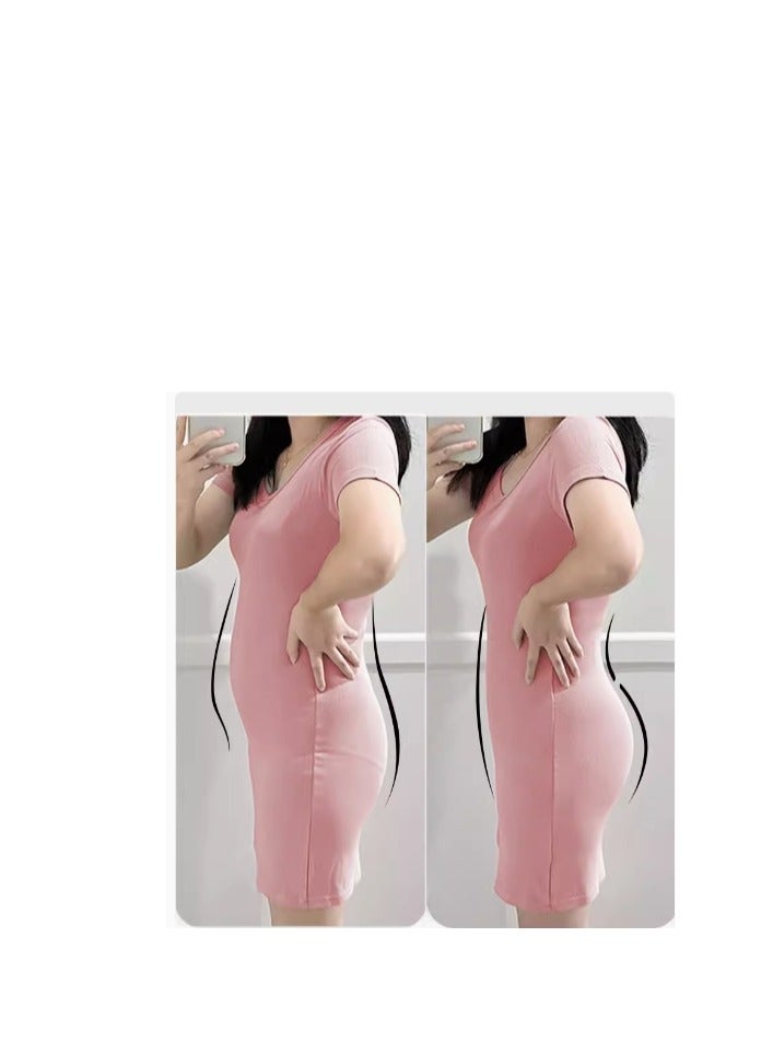 MIIOW (طقم مكون من ثلاث قطع) ملابس داخلية نسائية لرفع وتشكيل الورك بعد الولادة مع ملابس داخلية مثلثة من الدانتيل عند الخصر المتوسط والعالي ولا تترك أثراً - Image 2