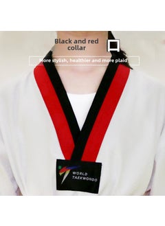 Custom Taekwondo Uniforms for Kids  Adults Black and red neckline (100-150) - pzsku/Z5969F65C6FA305B32E5CZ/45/_/1731523380/010efd62-d5e7-4315-9c56-4f774bdc414f