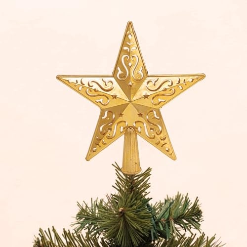 Ascension Christmas Tree Hanging Star for Christmas Decoration Tree Top Topper Xmas Hangings Ornaments, New Year Decoration & Gift Item (Pack of 2) - Image 2
