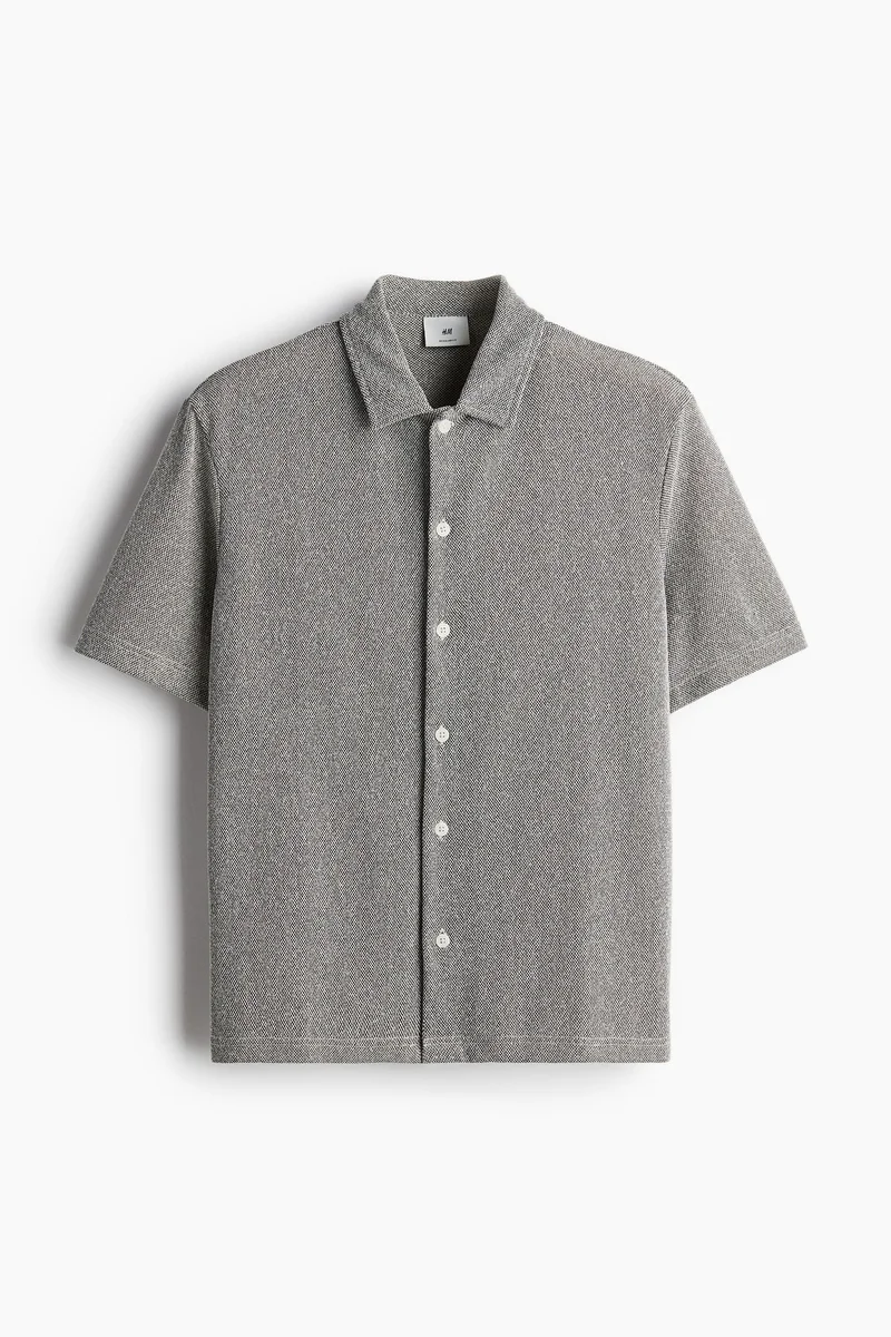 H&M Regular Fit Short-sleeved piqué shirt