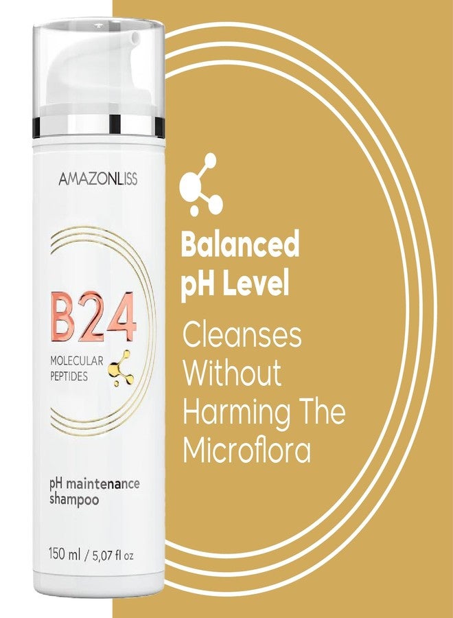 Amazonliss Shampoo with Molecular Peptides B24 - pH Balanced, High Foam, Sulfate-Free - Repairs & Strengthens Damaged Hair - Brazilian Hair Care - 5.07 fl oz - Image 2