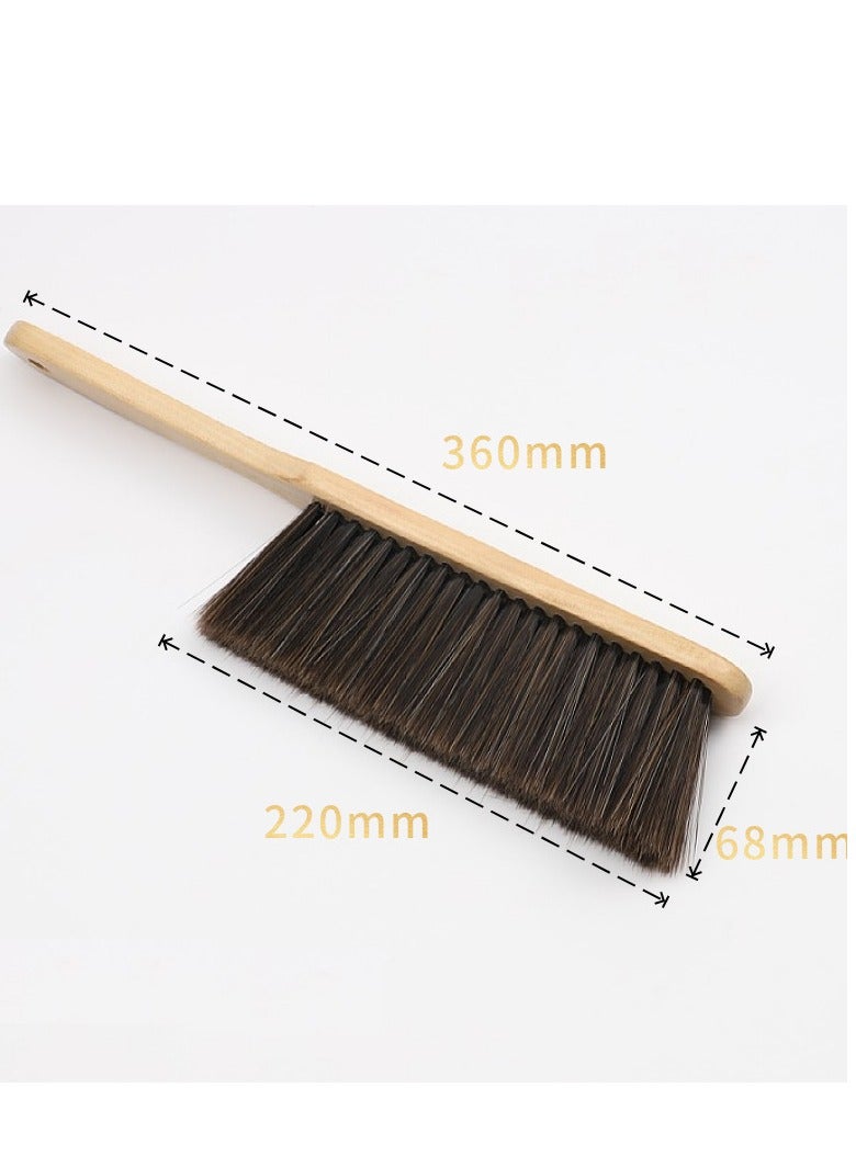 قطعة واحدة، فرشاة سرير، فرشاة كنس السرير بمقبض، فرشاة ناعمة الشعيرات، فرشاة غبار غرفة النوم المنزلية، فرشاة غبار للسرير والأريكة والسيارة والملابس والأثاث ولوازم التنظيف وأدوات التنظيف ولوازم العودة إلى المدرسة - Image 1