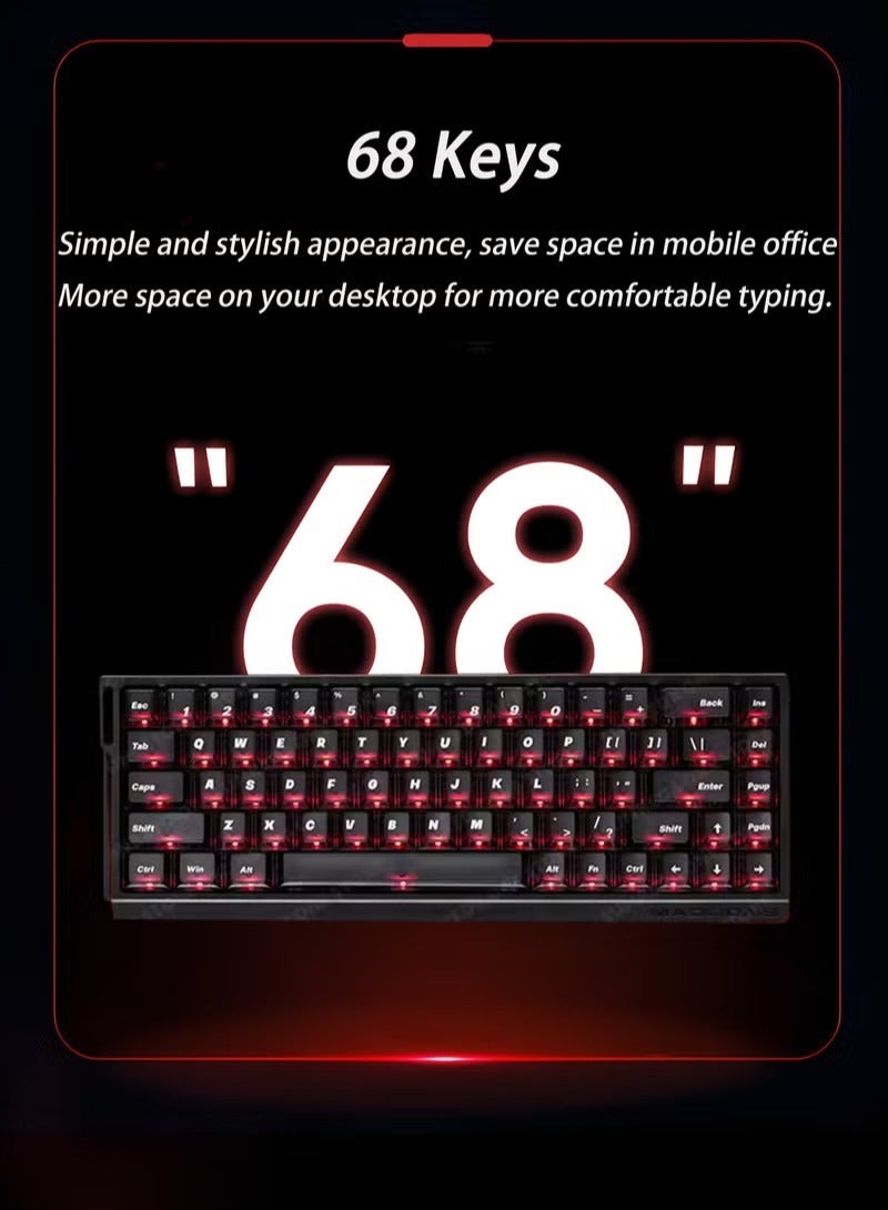 MADLIONS MAD68 HE RGB Gaming Keyboard - Mechanical Flagship Version, 8000Hz, 0.01mm Hot-Swap Switches, Adjustable Key Travel - Image 3