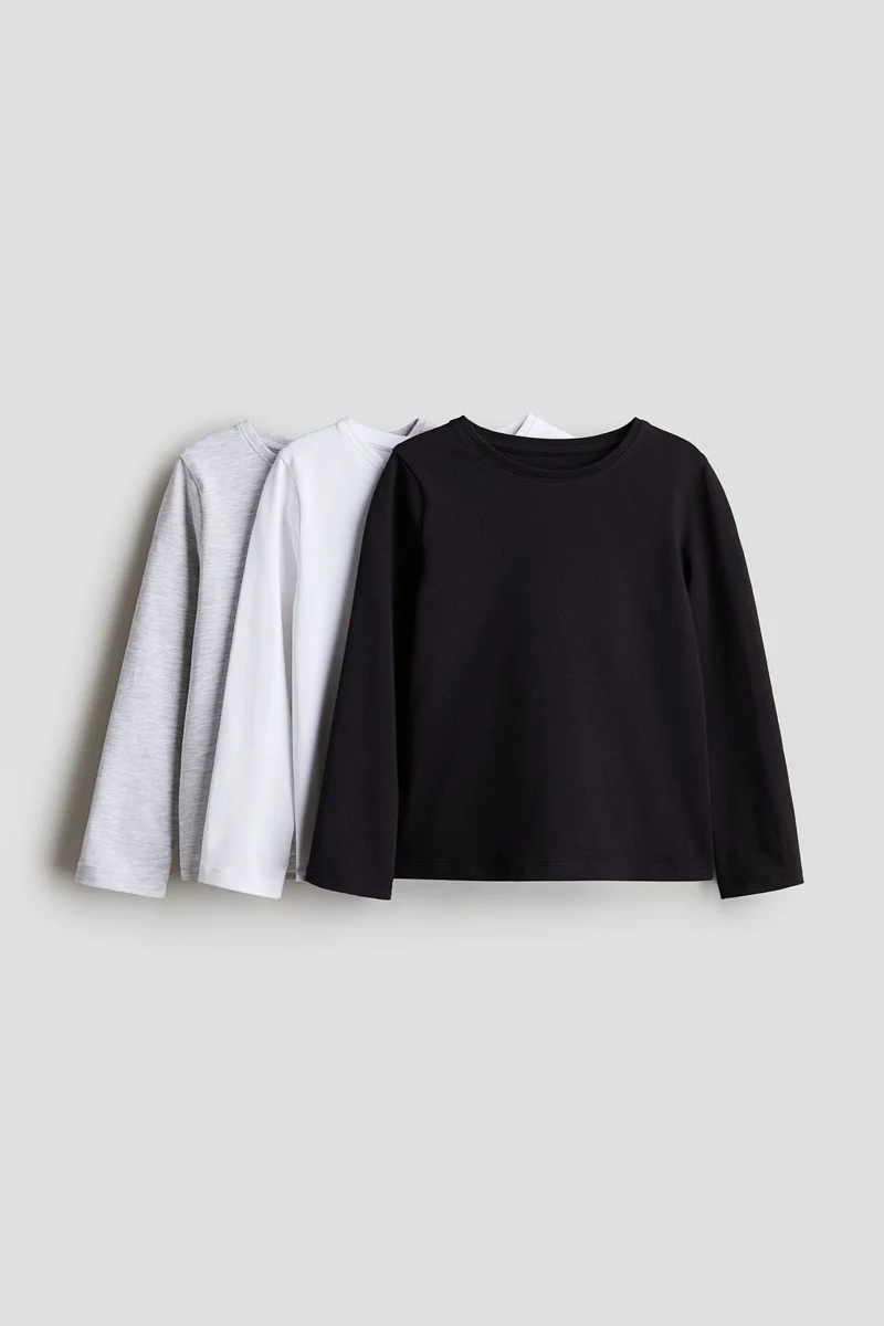 H&M 3-pack long-sleeved tops