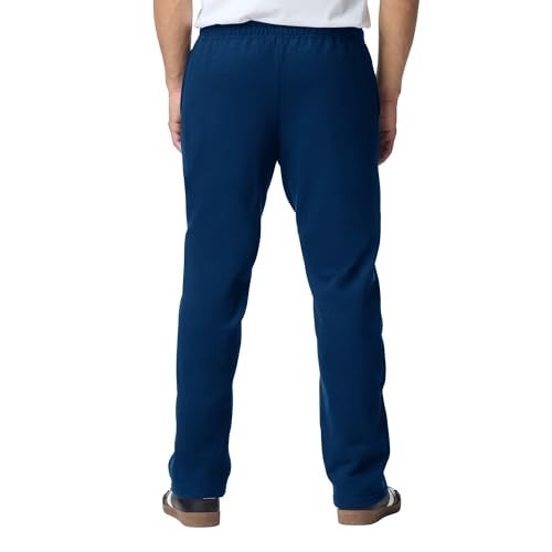 Gildan Adult Fleece Open Bottom Sweatpants with Pockets, Style G18300, Navy, Large US - Image 3