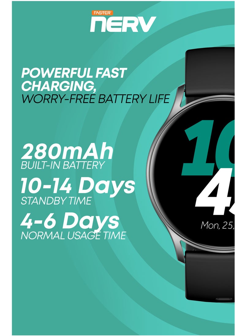 Faster - Smart Watch SE - 1.39" HD Display, Bluetooth Calling, Fitness Tracker, Sports Modes, Heart Rate & Sleep Monitor, IP68 Waterproof, 280mAh Battery, Compatible with Android & iOS - Image 1