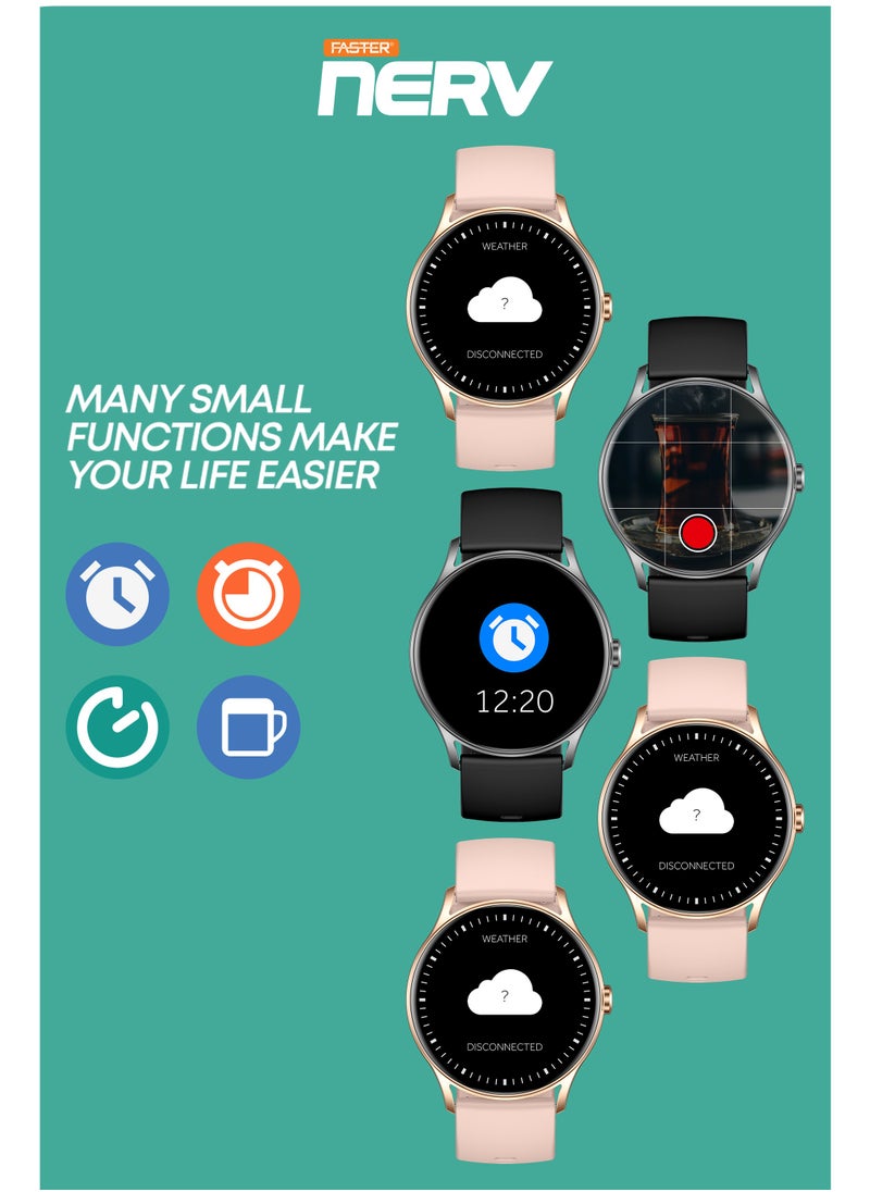 Faster - Smart Watch SE - 1.39" HD Display, Bluetooth Calling, Fitness Tracker, Sports Modes, Heart Rate & Sleep Monitor, IP68 Waterproof, 280mAh Battery, Compatible with Android & iOS - Image 1
