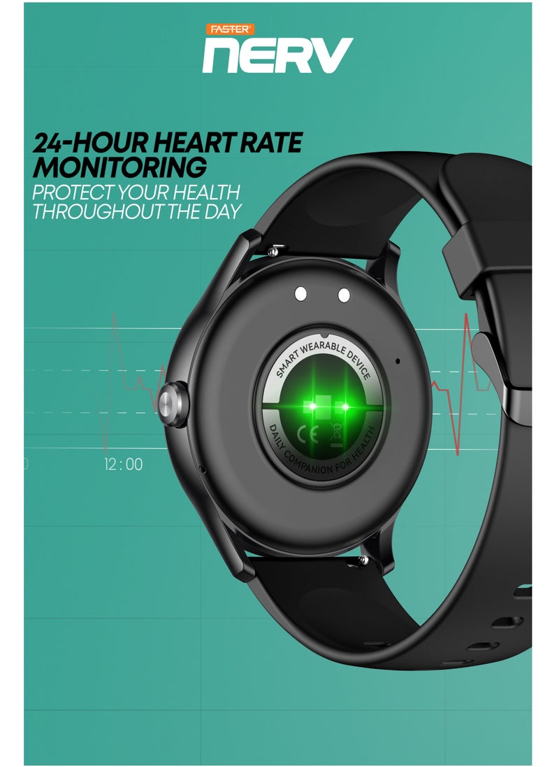 Faster - Smart Watch SE - 1.39" HD Display, Bluetooth Calling, Fitness Tracker, Sports Modes, Heart Rate & Sleep Monitor, IP68 Waterproof, 280mAh Battery, Compatible with Android & iOS - Image 1