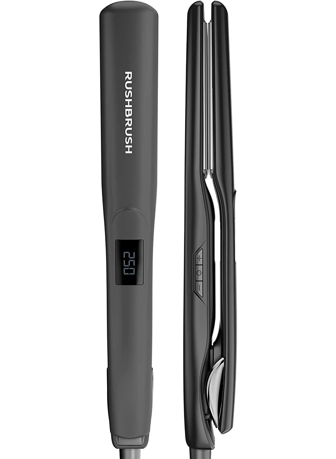 X2 Max Straightener Titanium Plates 250°C 18 Heat Level MHM Plate Fast Heating - Black