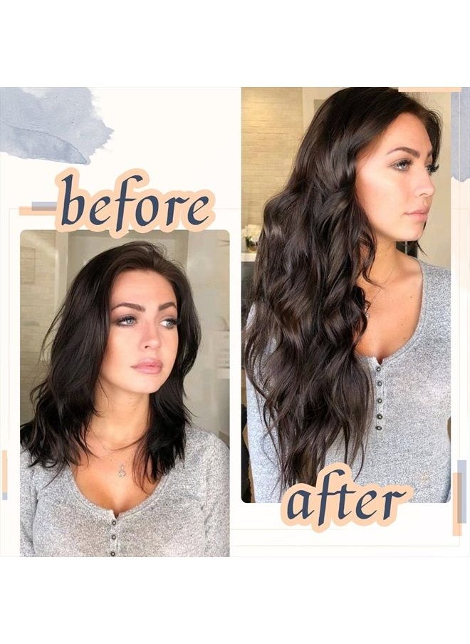 RUNATURE Black Hair Extensions Tape in Human Hair Natural Black Human Hair Tape in Extensions Straight Short Hair Extensions Tape in Remy Skin Weft Hair Full Ends 10 Inch 30g 20pcs  - Image 3