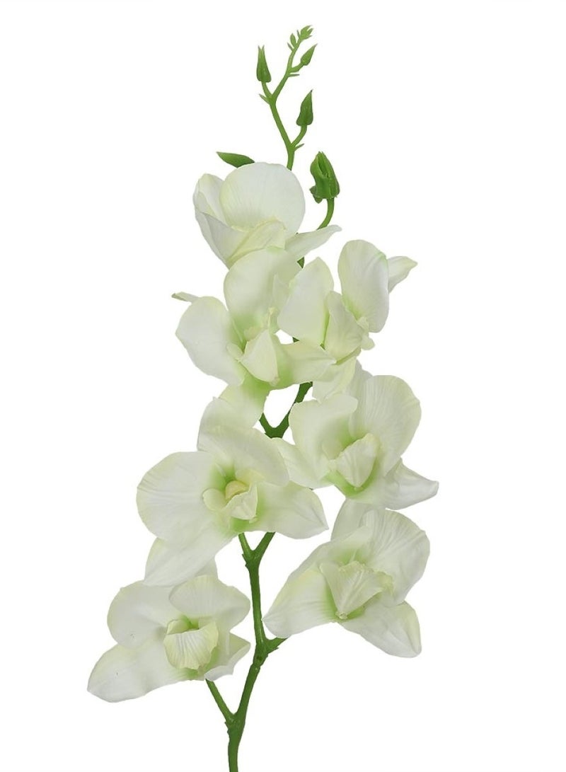 Huitich Sunlit Symphony: Artificial Dendrobium Flowers in White  - Image 1