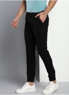 Regular Fit Men's Black Cotton Trousers - Mid-Rise, Full Length, Button & Zip Closure - pzsku/Z596A6645FB80A122722AZ/45/_/1732792455/b02931dc-677c-4f2a-85d3-64ebd14bc50d