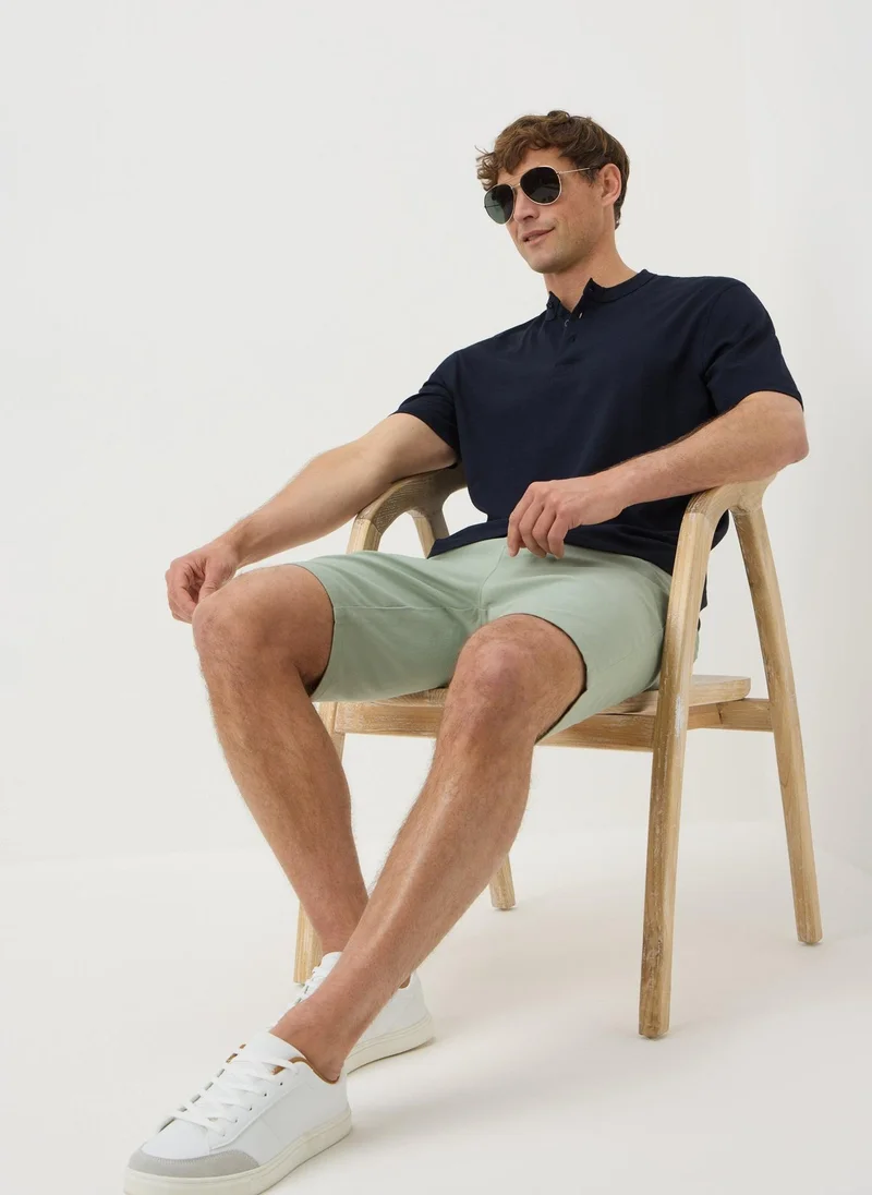 Matalan Navy Grandad T-Shirt