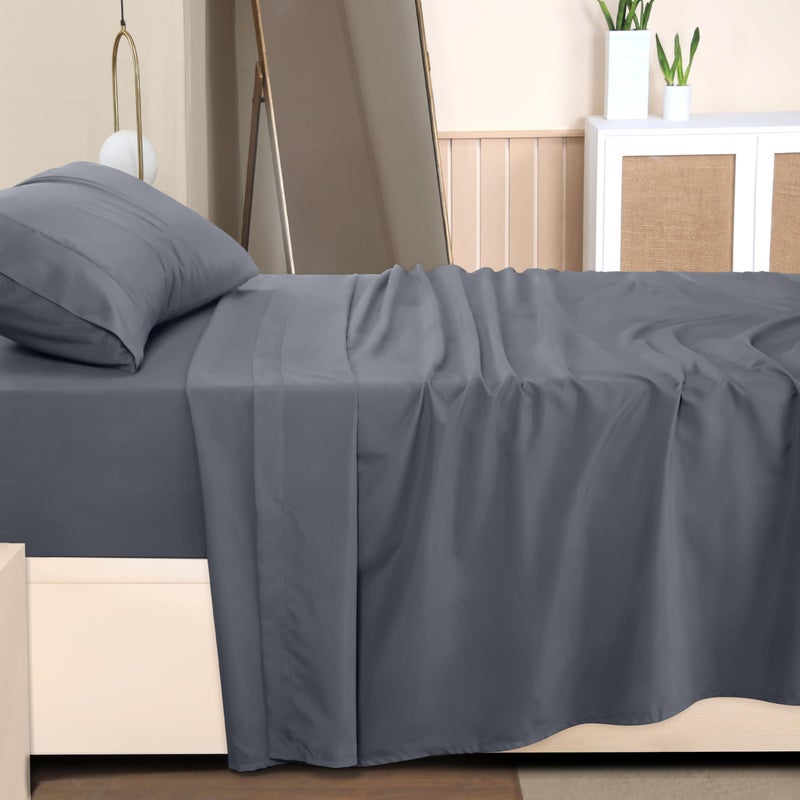 Utopia Bedding Twin Sheet Set - 3 Piece Bed Sheets for Twin Size Bed, Soft and Breathable Microfiber, Includes 1 Fitted Sheet, 1 Flat Sheet and 1 Pillowcase (Grey) - Image 5
