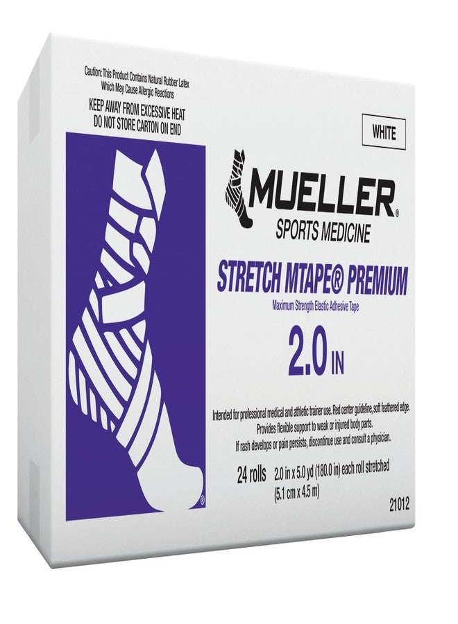 Mueller Stretch M-Tape Premium, 2'' x 5yd, Pack of 24, White - Image 2