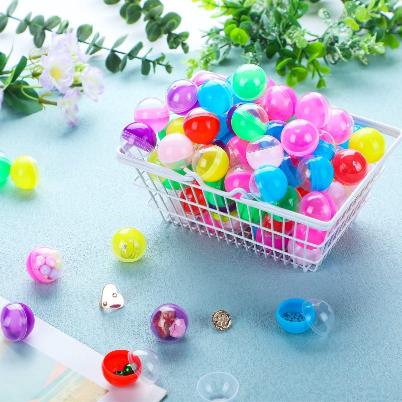 Sosation 150 Pcs 1.1 Inch Gumball Vending Machine Capsules Empty Round Plastic Containers for Prizes Party Favors (Stylish Color) - Image 5