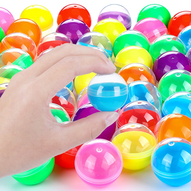 Sosation 150 Pcs 1.1 Inch Gumball Vending Machine Capsules Empty Round Plastic Containers for Prizes Party Favors (Stylish Color) - Image 4