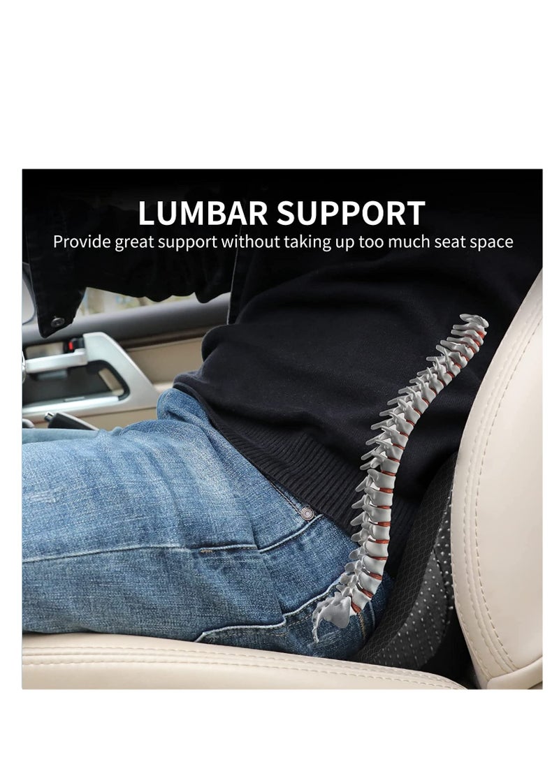 SYOSI Car Seat Cushion, Improve Driving Vision/Posture, Memory Foam Seat Pad for Sciatica and Lower Back Pain Relief, Seat Cushion for Car Seat Driver, Butt Pillow, Office Chair Cushions (Black) - Image 4