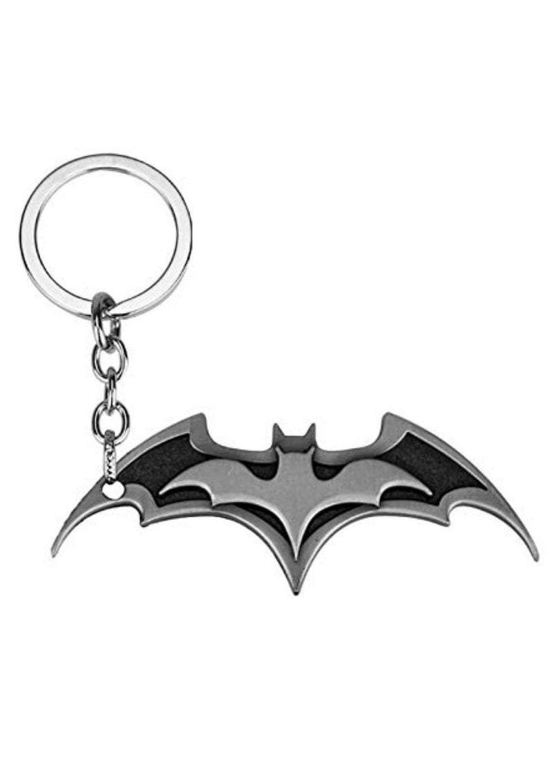 SOLDOUT - Batman Marvel Superhero Metal Keychain Logo Pendant Keychain Keyring Key Rings Key Holder Gift Jewelry (Silver) - Image 1