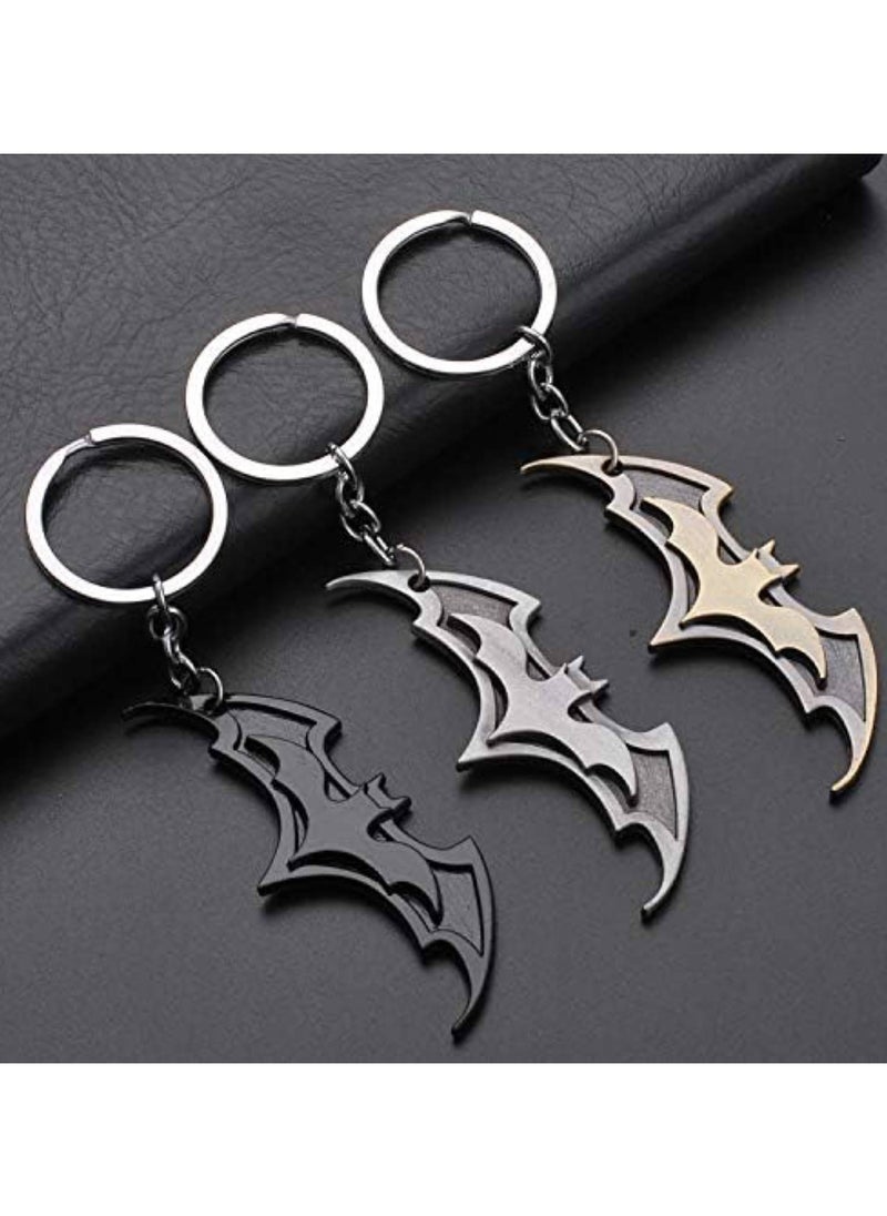 SOLDOUT - Batman Marvel Superhero Metal Keychain Logo Pendant Keychain Keyring Key Rings Key Holder Gift Jewelry (Silver) - Image 1