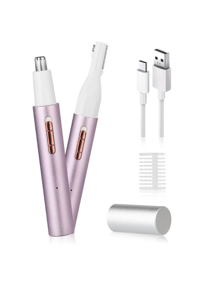 Yunmiss 2026 Rechargeable Nose and Ear Hair Trimmer for Women Men Painless Facial and Eyebrow Hair Remover DualEdge Blades IPX7 Waterproof Compact and Portable Electric Clipper - Image 2