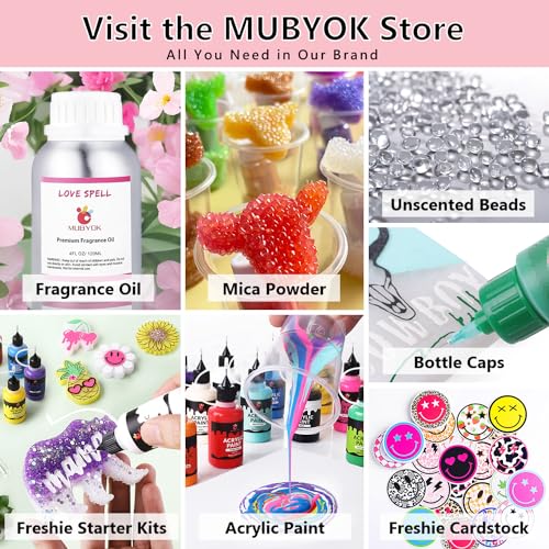 MUBYOK (300 Design Optional) MUBYOK M02 4inch Circles with Holes 4 Cavity Silicone Freshie Mold for Baking Aroma Beads Car Freshie Supplies - Image 5
