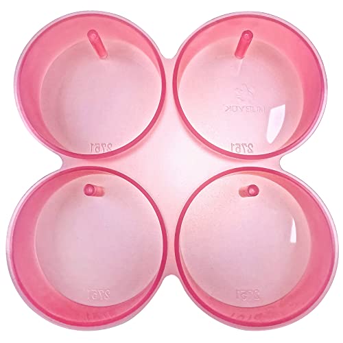 MUBYOK (300 Design Optional) MUBYOK M02 4inch Circles with Holes 4 Cavity Silicone Freshie Mold for Baking Aroma Beads Car Freshie Supplies - Image 1