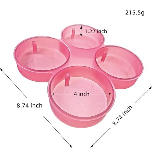 MUBYOK (300 Design Optional) MUBYOK M02 4inch Circles with Holes 4 Cavity Silicone Freshie Mold for Baking Aroma Beads Car Freshie Supplies - Image 3