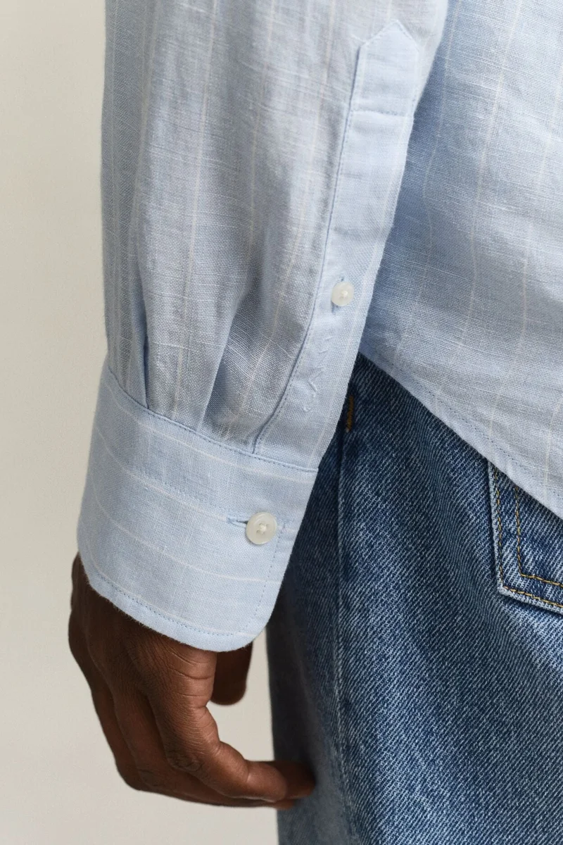 GANT  Regular Linen Stripe Shirt for Men | Best Price UAE
