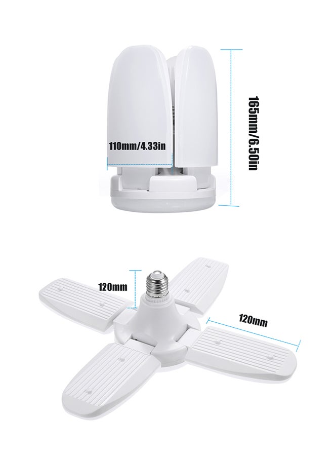 Loquat Foldable Fan Blade Ceiling Light White 18 x 15.5 x 15.5cm - Image 3