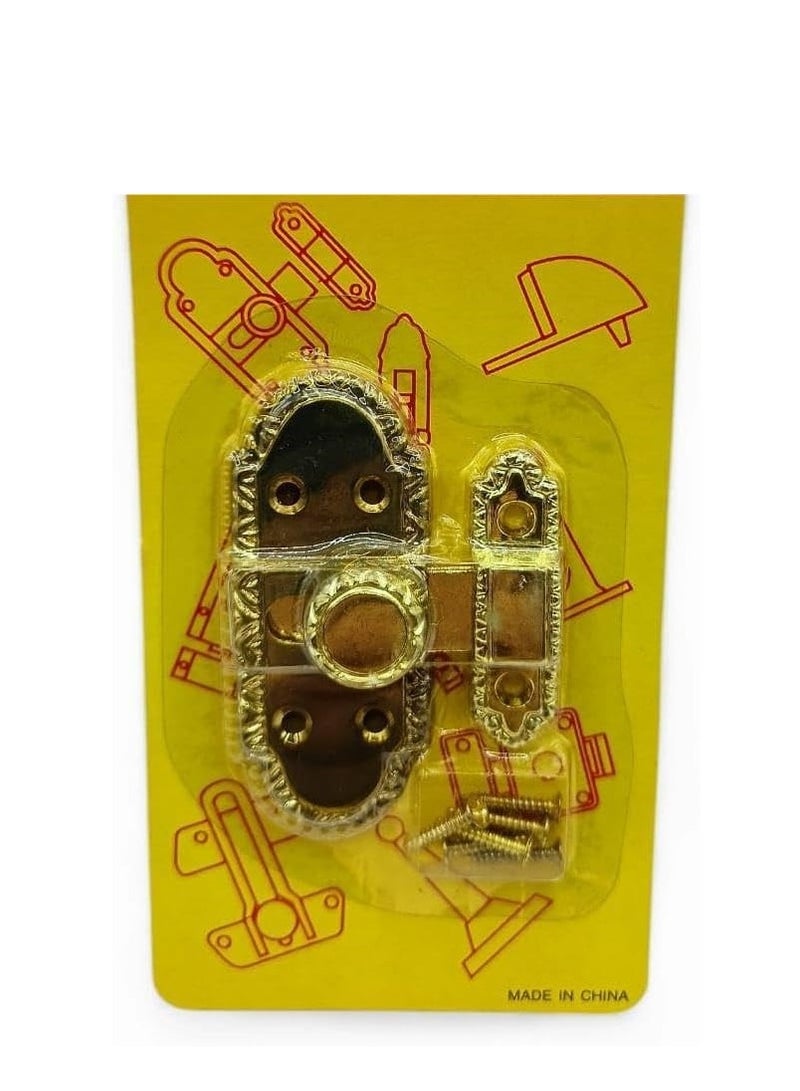 ترباس لقفل الباب و النوافذ و الشرعة (ذهبي) - Image 2