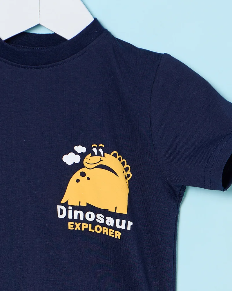 ردتاغ Infant Boys Navy Printed T-Shirt