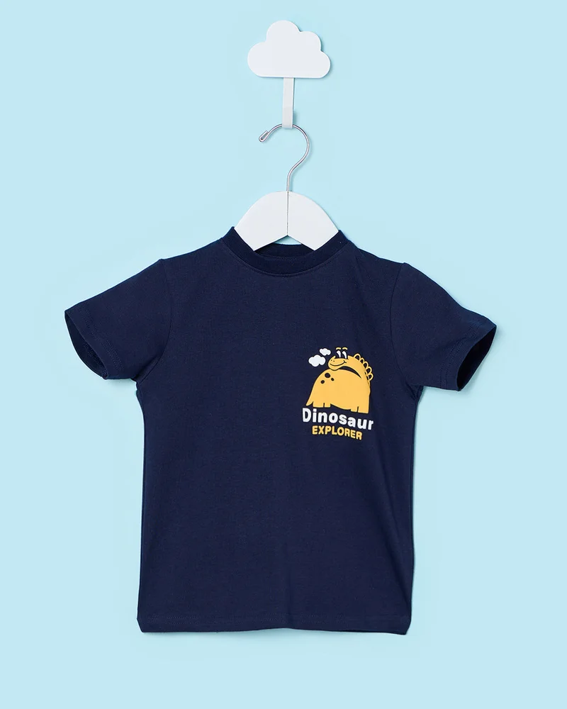 ردتاغ Infant Boys Navy Printed T-Shirt