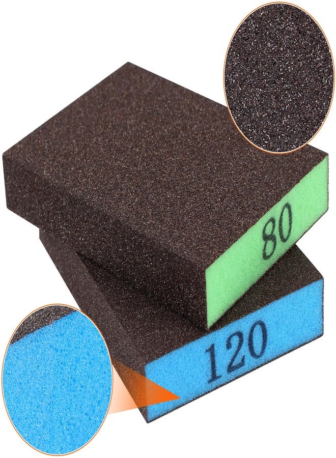Romeda 8-Pack Sandpaper Block, Four Grits Per Pack 60/80/120/220, Washable and Reusable Handmade Sanding Sponge, Drywall Sandpaper Blocks for Wooden Drywall Sheetrock and Metal Glazing - Image 4
