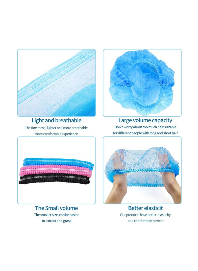 1000 Peice Disposable Hair Net/Mob Caps/Hair Caps-Blue with elastic stretch band Polypropylene Hats