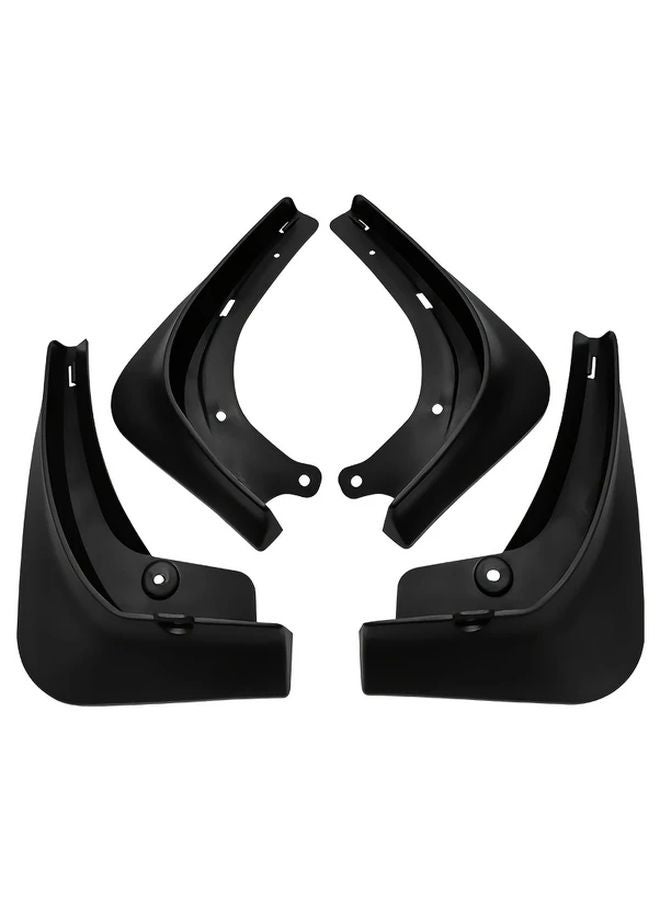 Black PP Mud Flaps Splash Guards Set for Tesla Model 3 2016 2023 - Image 1