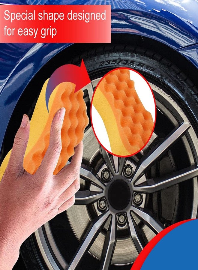 Kleeno إسفنجة غسيل سهلة الإمساك من كلينو باي سيلو، قطعة واحدة، برتقالي وأصفر - Image 3