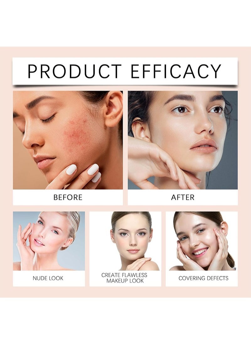 KOEC - BB Blur Tinted Moisturizer SPF 30,BB Tinted Care Primer with Brush,BB Cream Tinted Moisturizer with Broad Spectrum SPF,Full Coverage Light-Medium Skin Color Hydrating and Smoothing - Image 1