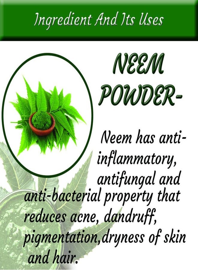 Oilanic 100% Pure & Natural Neem Powder- For Skin & Hair Combo Pack of 3 Jar (300gm) - Image 4