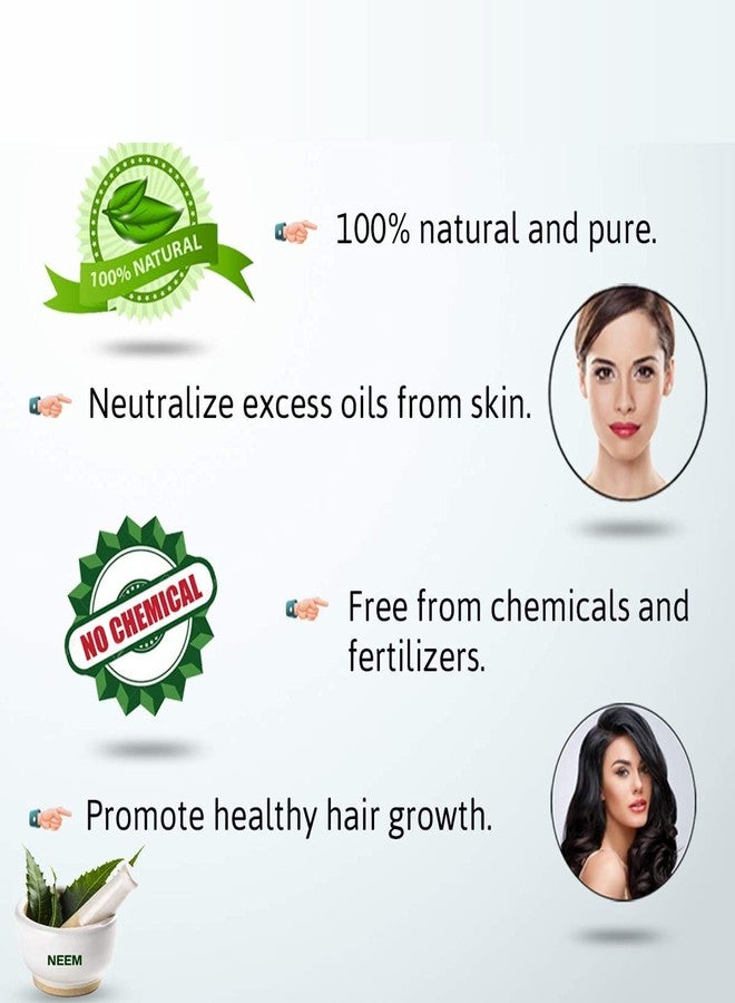 Oilanic 100% Pure & Natural Neem Powder- For Skin & Hair Combo Pack of 3 Jar (300gm) - Image 5