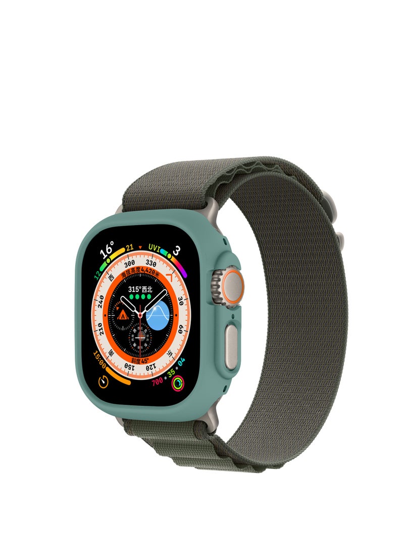 GULFLINK PC Half Case Protector frame Compatible with Apple Watch Series 8 ULTRA 49 mm Official green  - Image 5