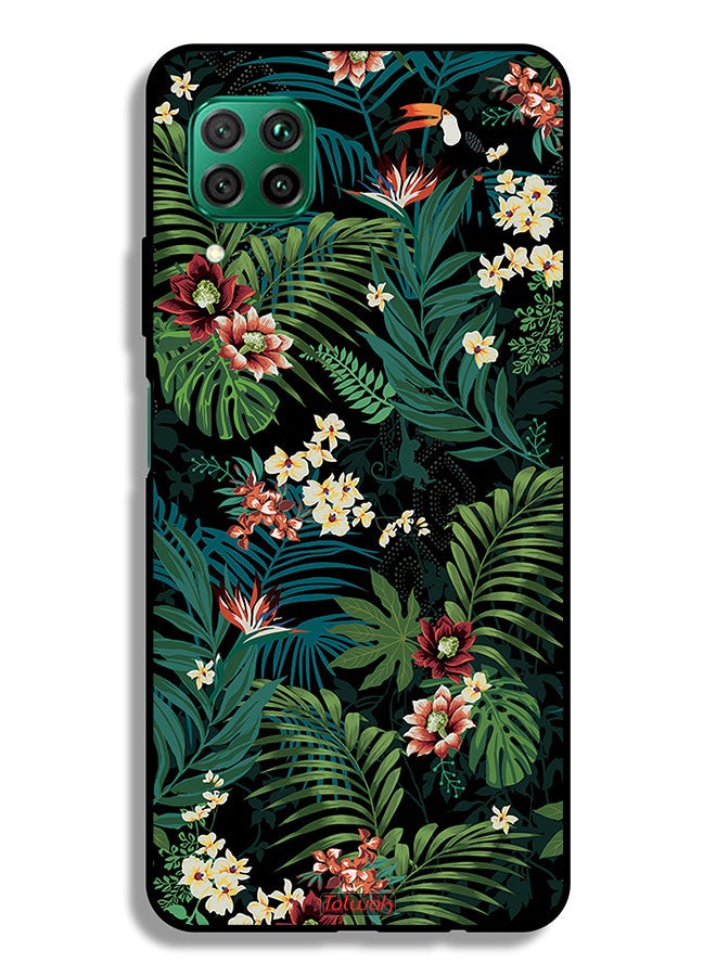 Tolwak Huawei P40 lite 4G Protective Case Cover Tropical Leaves - Image 2