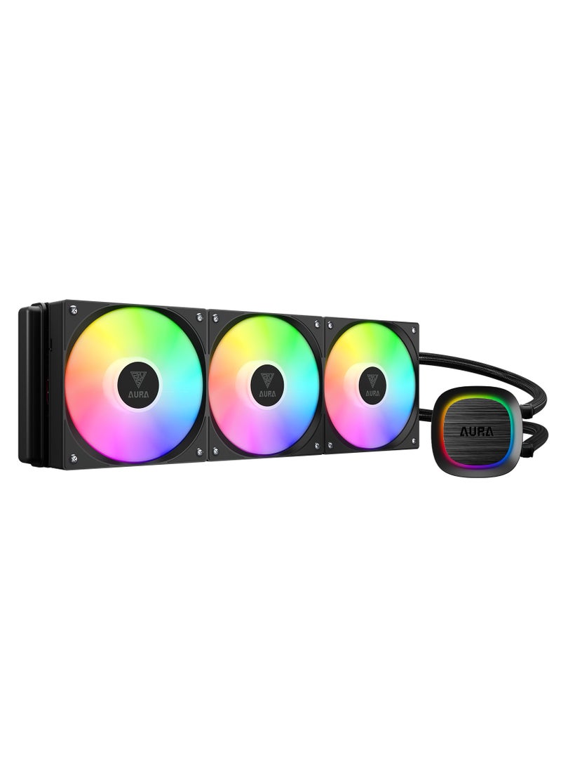 GAMDIAS Gamdias AURA GL360 V2 CPU Black Liquid Cooler  - Image 1